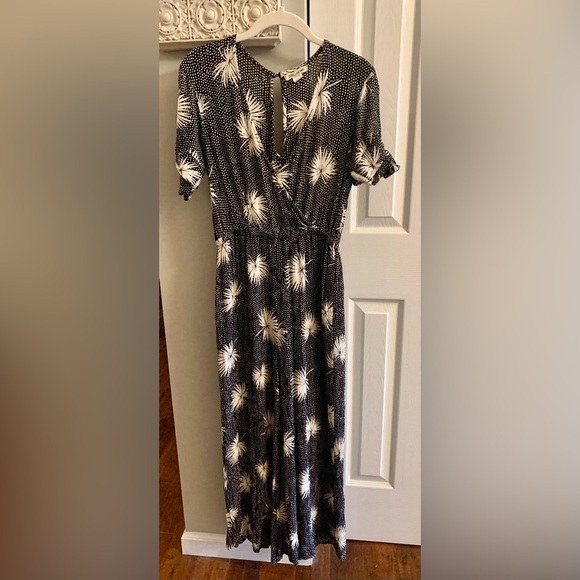 Billabong Black and White Wide Leg Jumpsuit - Picture 4 of 5